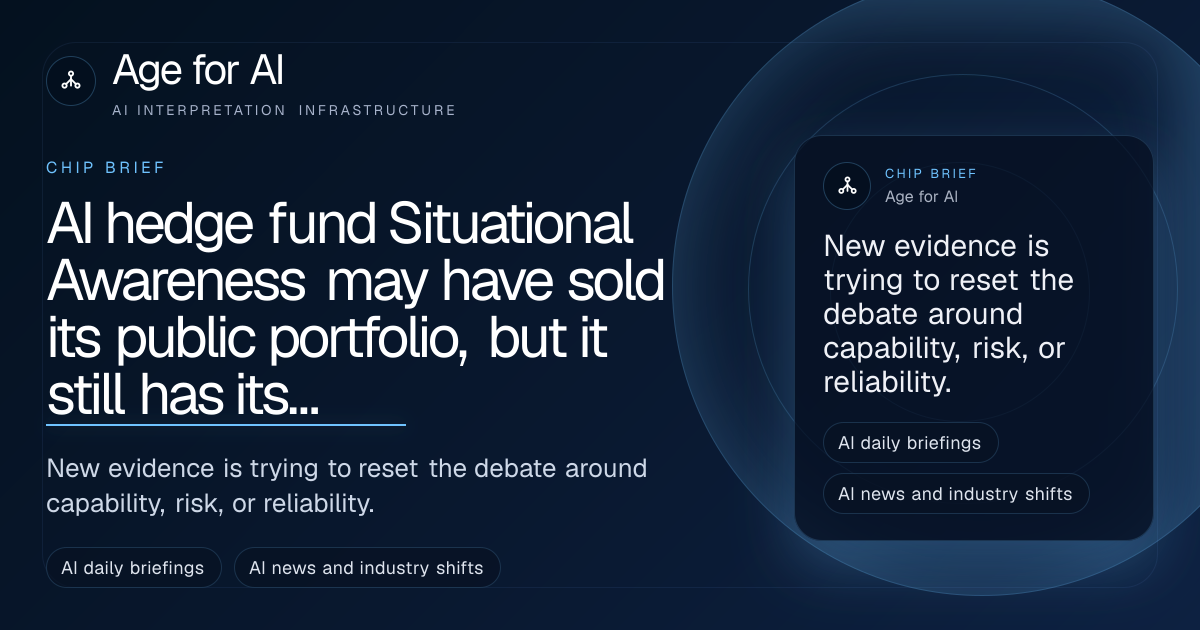 AI hedge fund Situational Awareness may have sold its public portfolio, but it still has its Anthropic shares