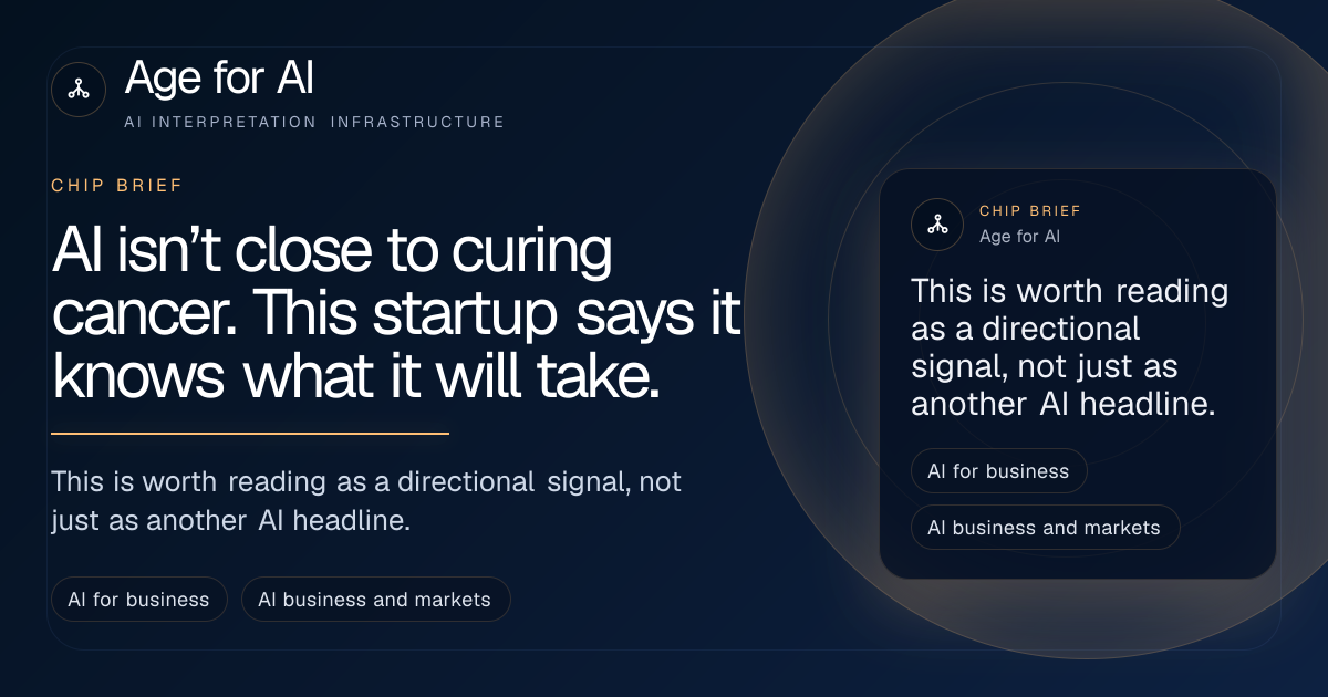 AI isn’t close to curing cancer. This startup says it knows what it will take.