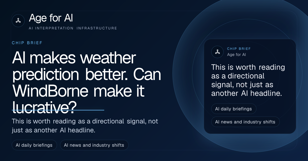AI makes weather prediction better. Can WindBorne make it lucrative?