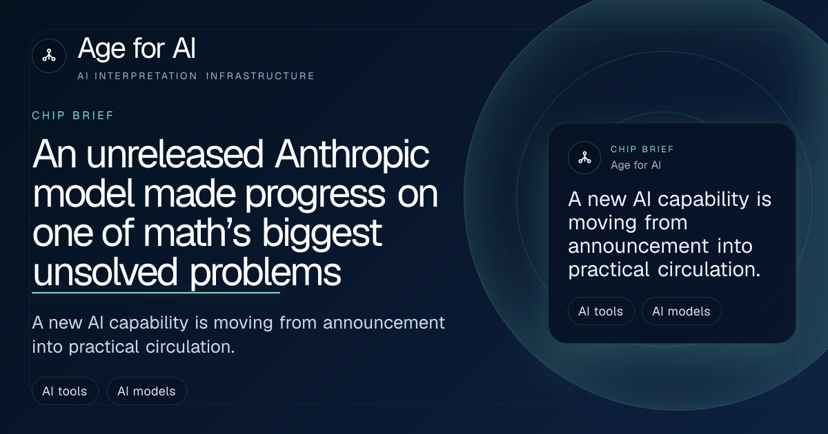 An unreleased Anthropic model made progress on one of math’s biggest unsolved problems