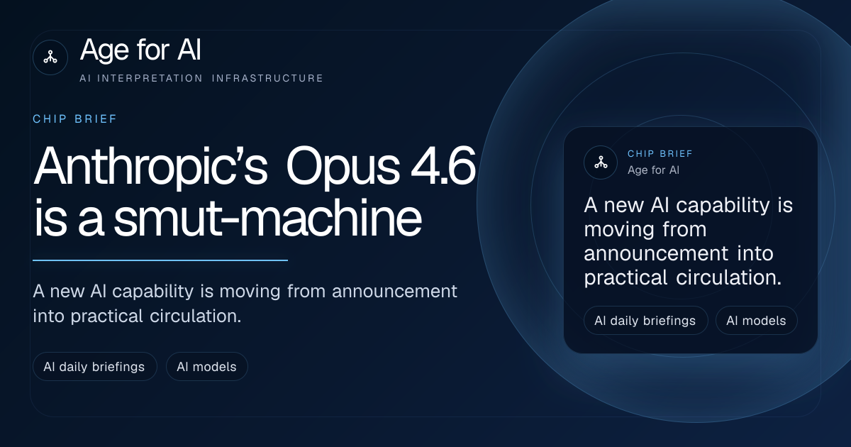 Anthropic’s Opus 4.6 is a smut-machine