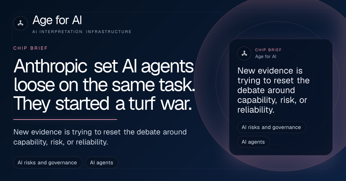 Anthropic set AI agents loose on the same task. They started a turf war.