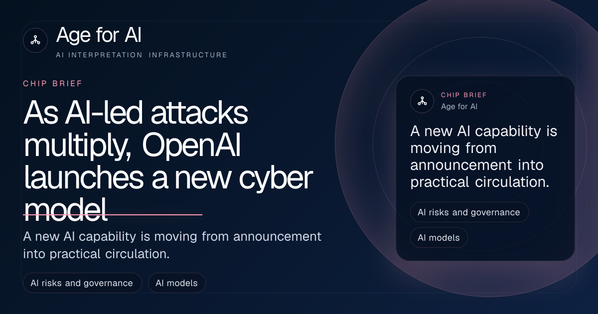 As AI-led attacks multiply, OpenAI launches a new cyber model