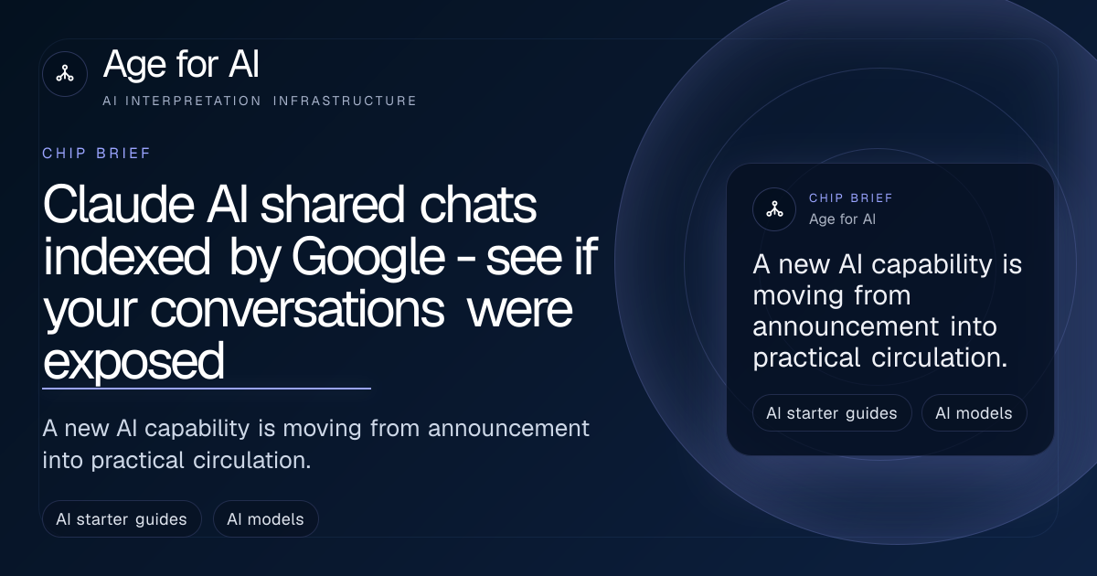 Claude AI shared chats indexed by Google - see if your conversations were exposed