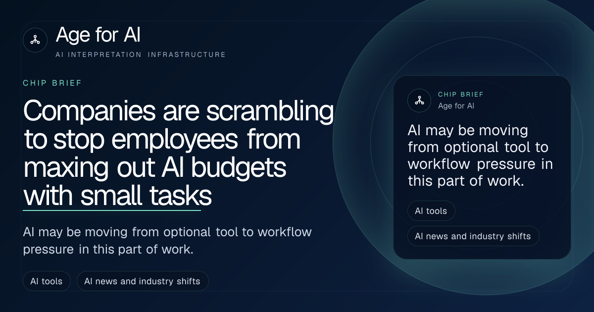 Companies are scrambling to stop employees from maxing out AI budgets with small tasks