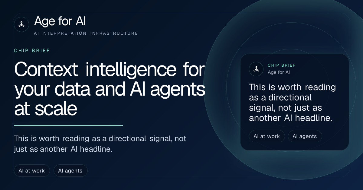 Context intelligence for your data and AI agents at scale