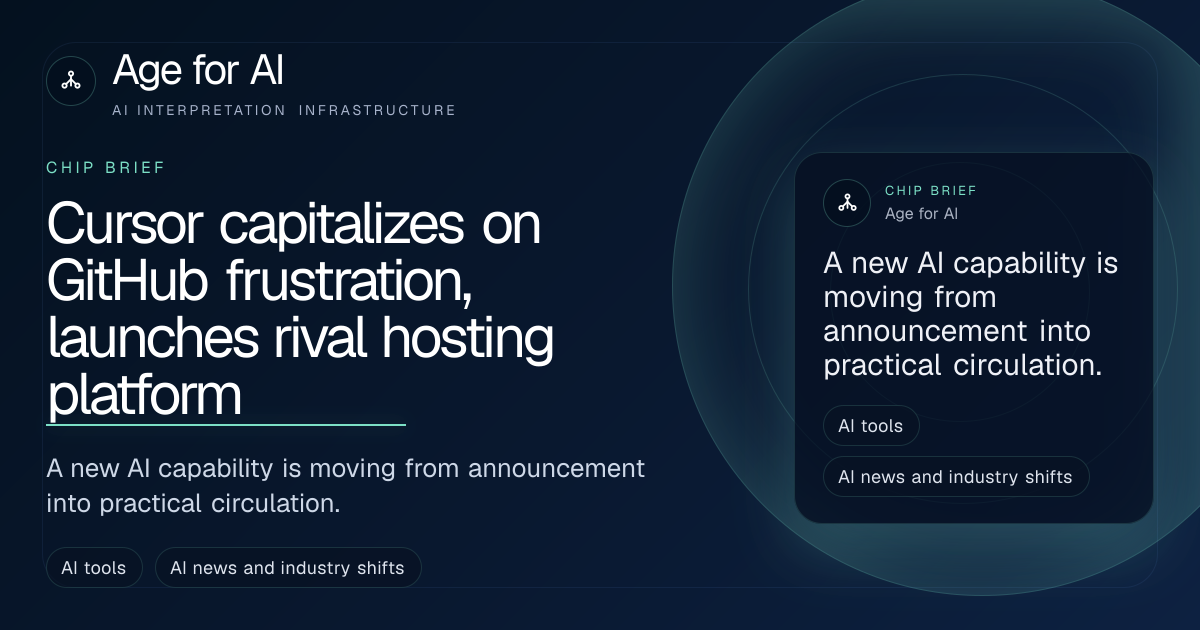 Cursor capitalizes on GitHub frustration, launches rival hosting platform