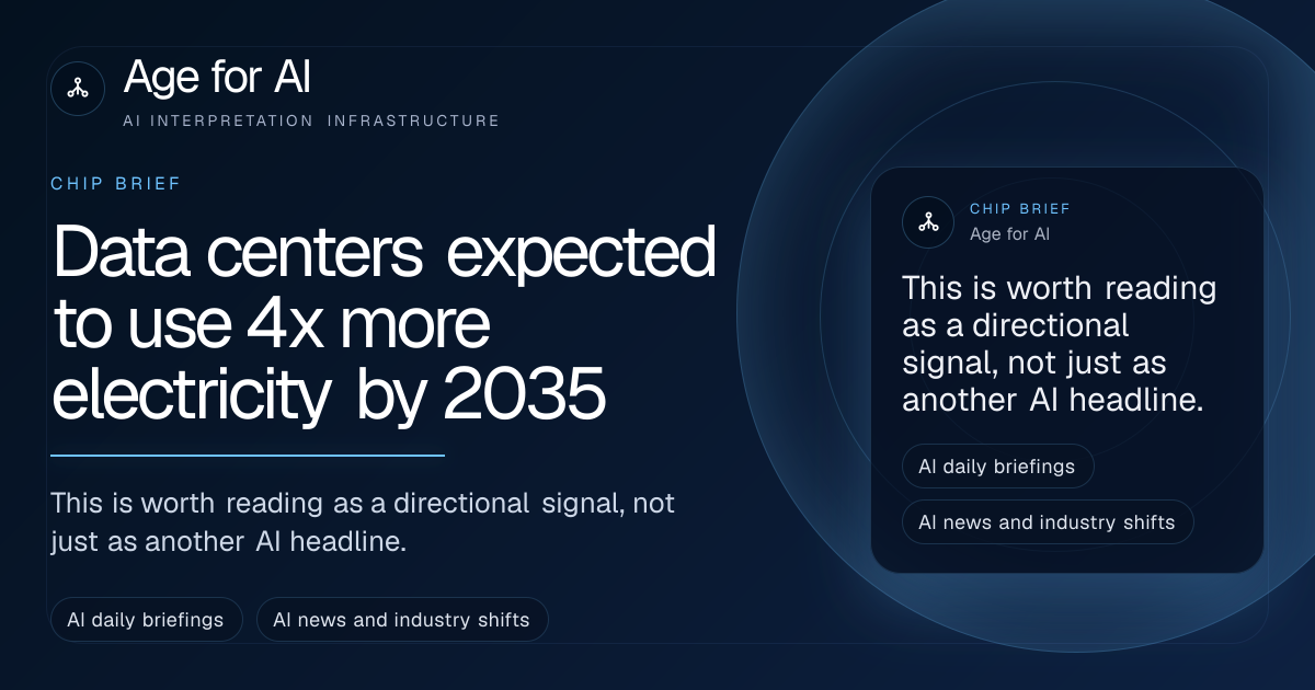 Data centers expected to use 4x more electricity by 2035
