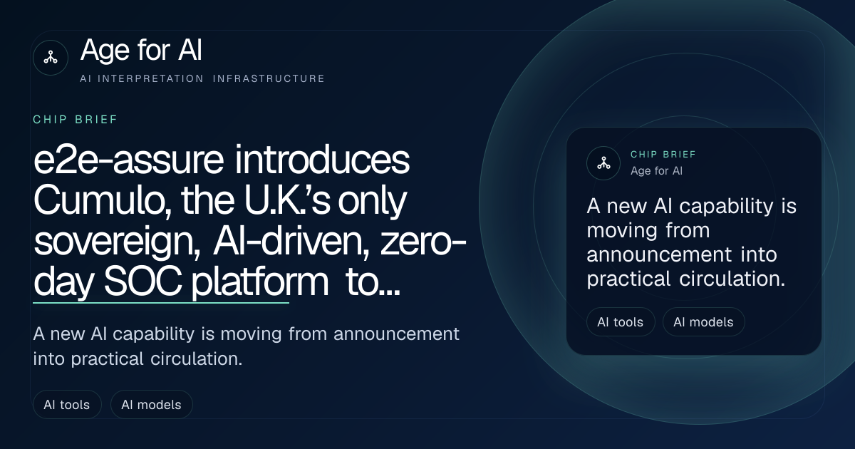 e2e-assure introduces Cumulo, the U.K.’s only sovereign, AI-driven, zero-day SOC platform to secure IT and OT environments