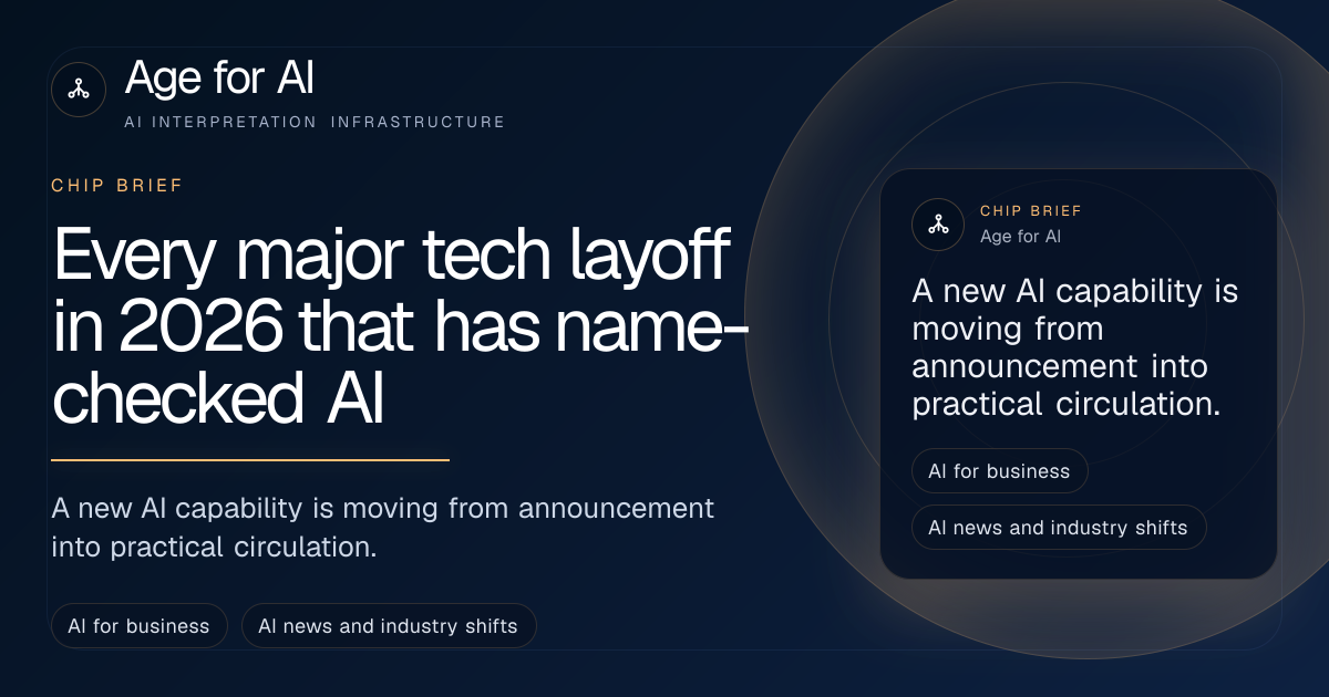 Every major tech layoff in 2026 that has name-checked AI