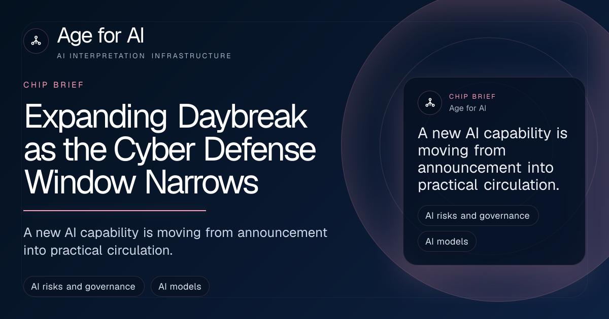 Expanding Daybreak as the Cyber Defense Window Narrows