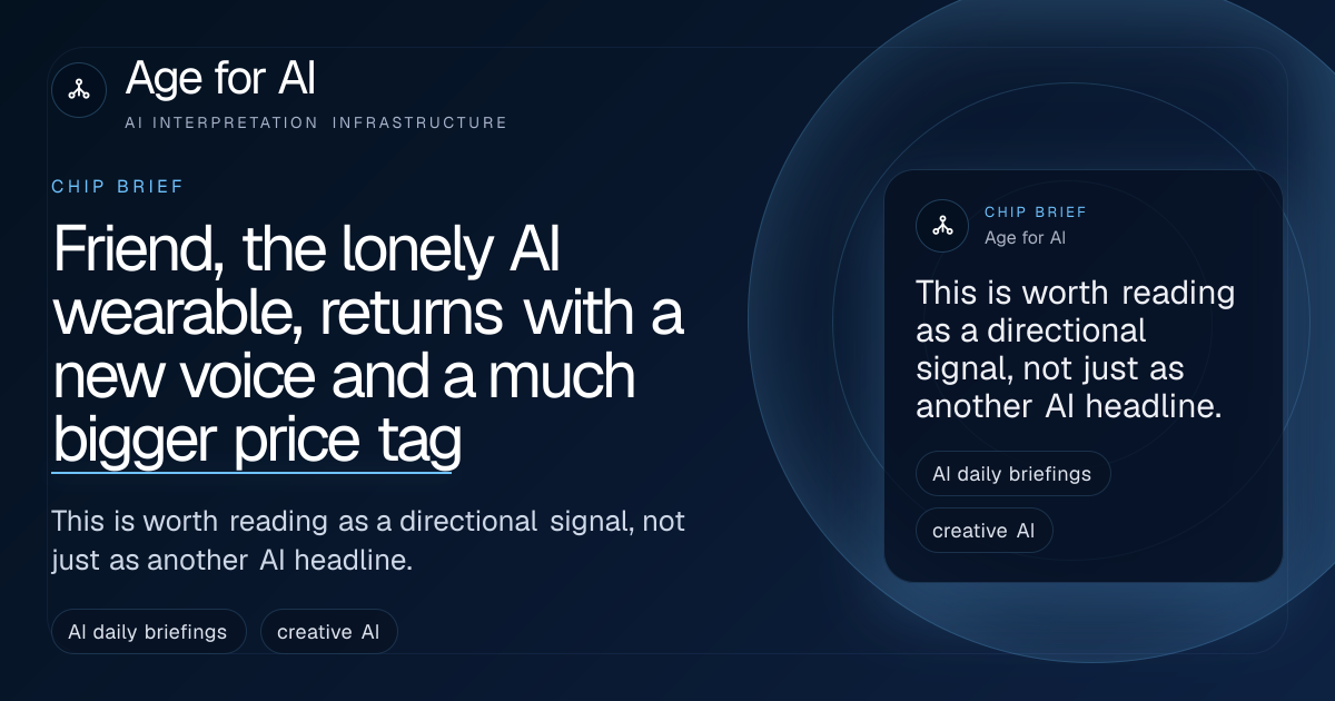 Friend, the lonely AI wearable, returns with a new voice and a much bigger price tag