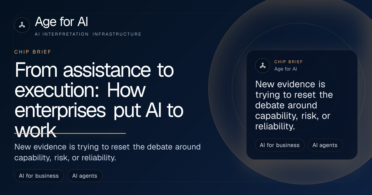 From assistance to execution: How enterprises put AI to work