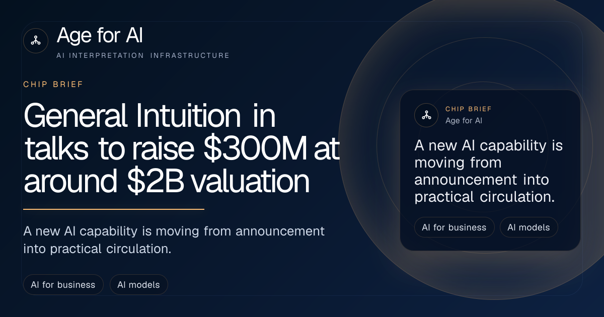 General Intuition in talks to raise $300M at around $2B valuation