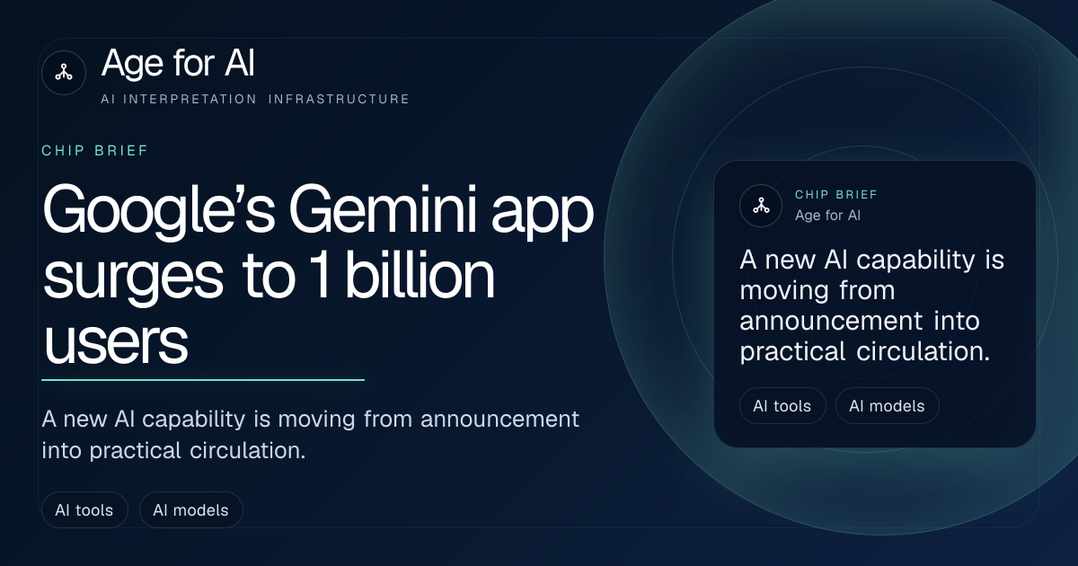Google’s Gemini app surges to 1 billion users
