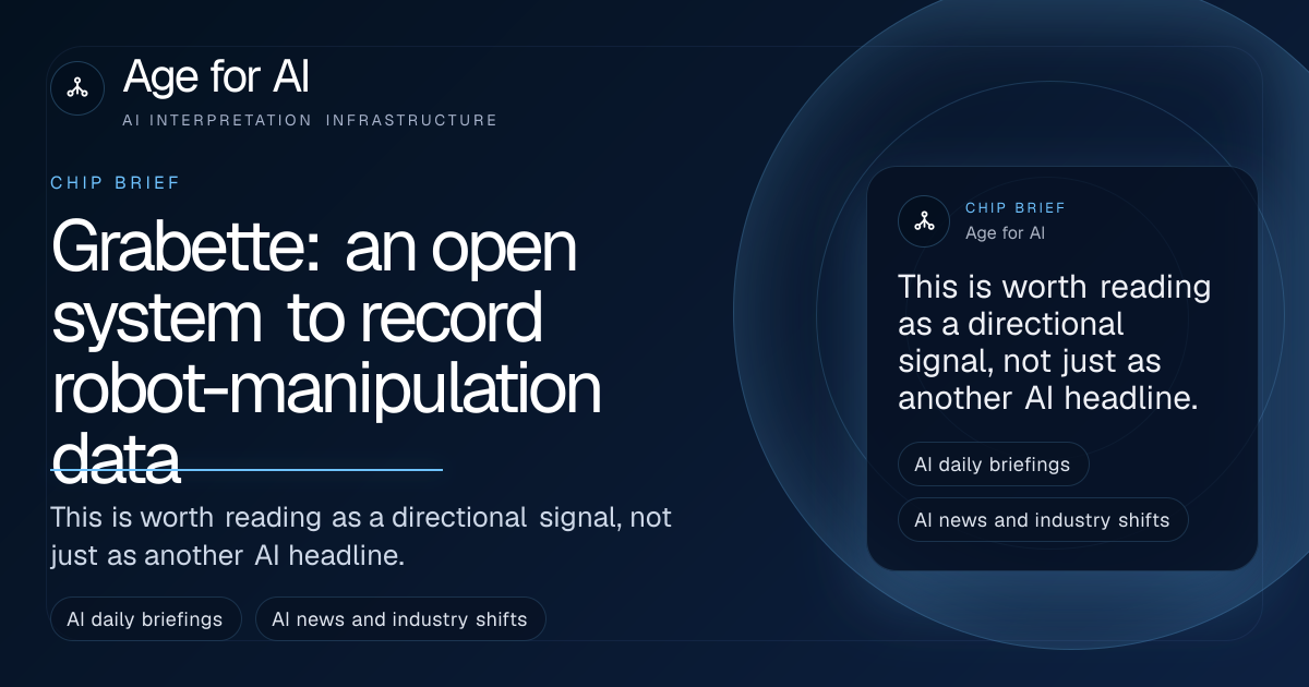 Grabette: an open system to record robot-manipulation data
