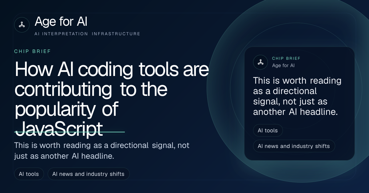 How AI coding tools are contributing to the popularity of JavaScript