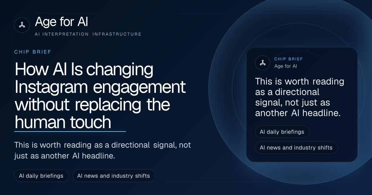 How AI Is changing Instagram engagement without replacing the human touch