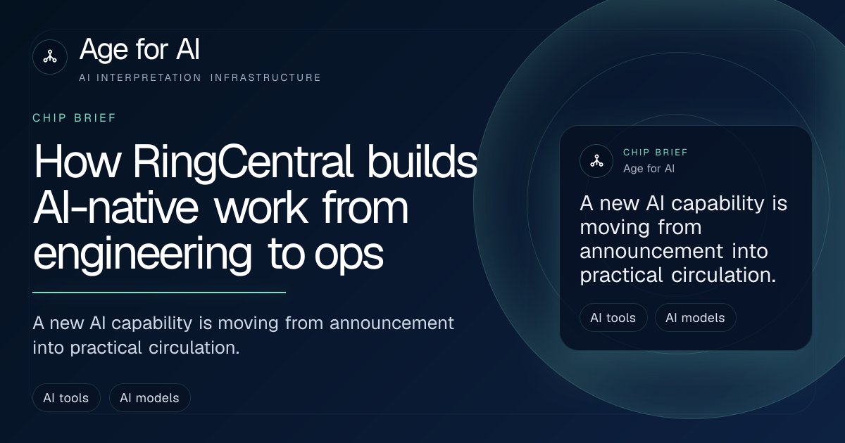 How RingCentral builds AI-native work from engineering to ops