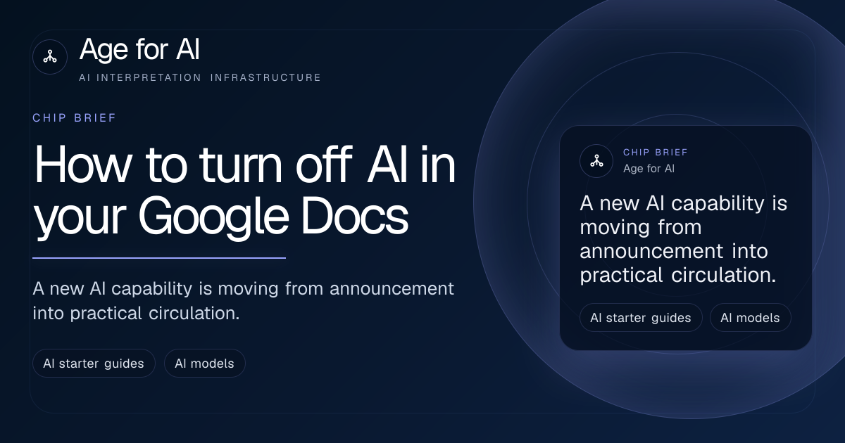 How to turn off AI in your Google Docs