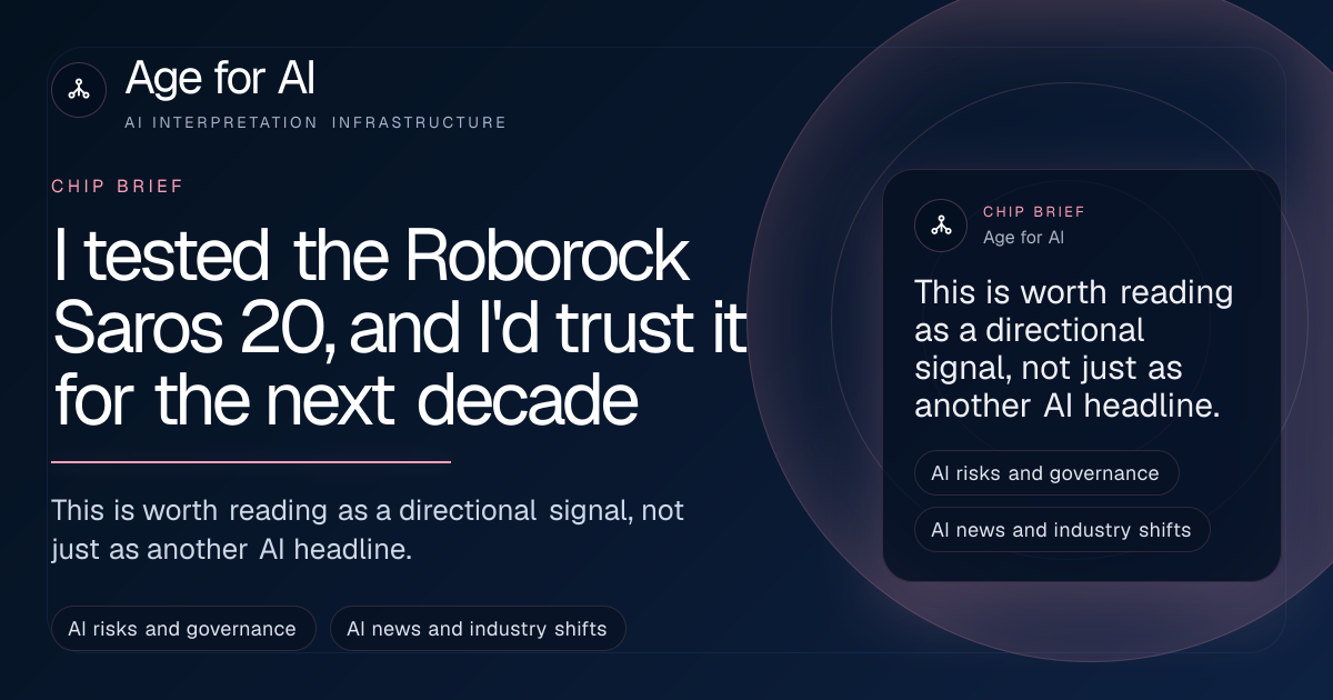 I tested the Roborock Saros 20, and I'd trust it for the next decade