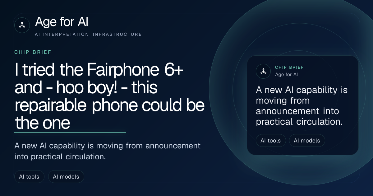 I tried the Fairphone 6+ and - hoo boy! - this repairable phone could be the one