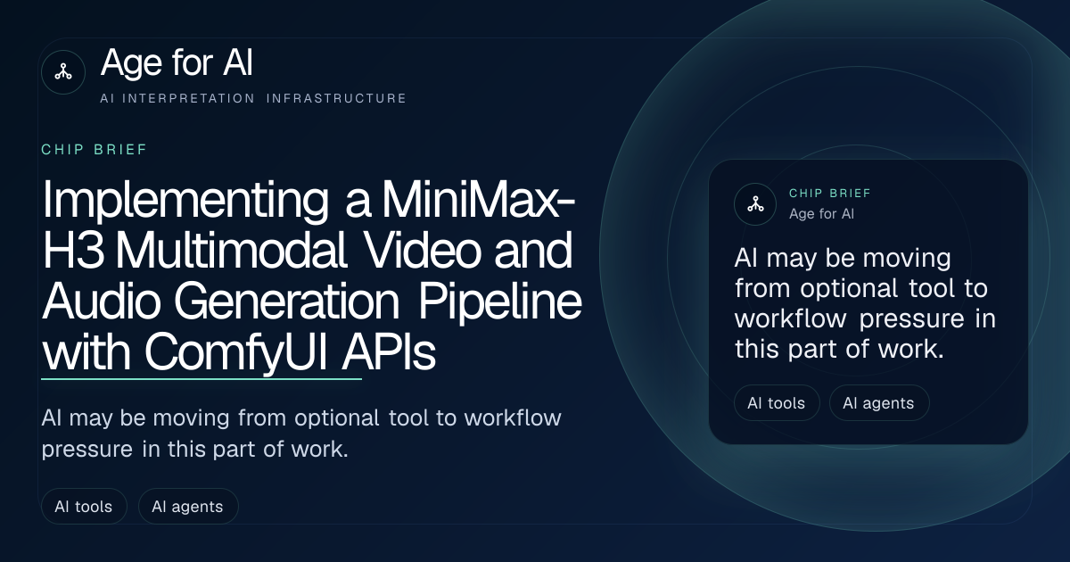 Implementing a MiniMax-H3 Multimodal Video and Audio Generation Pipeline with ComfyUI APIs