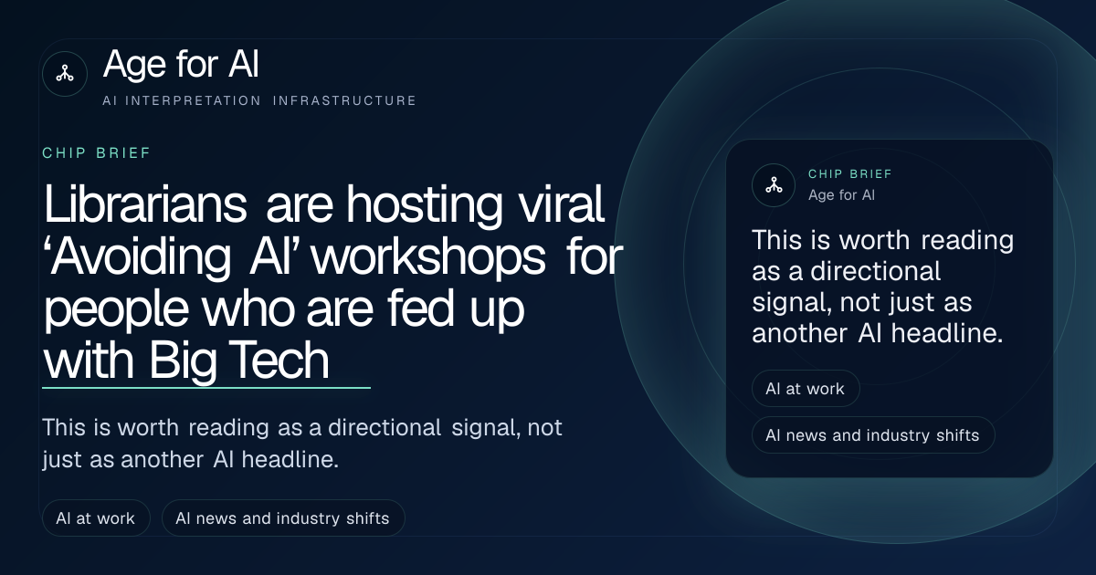 Librarians are hosting viral ‘Avoiding AI’ workshops for people who are fed up with Big Tech