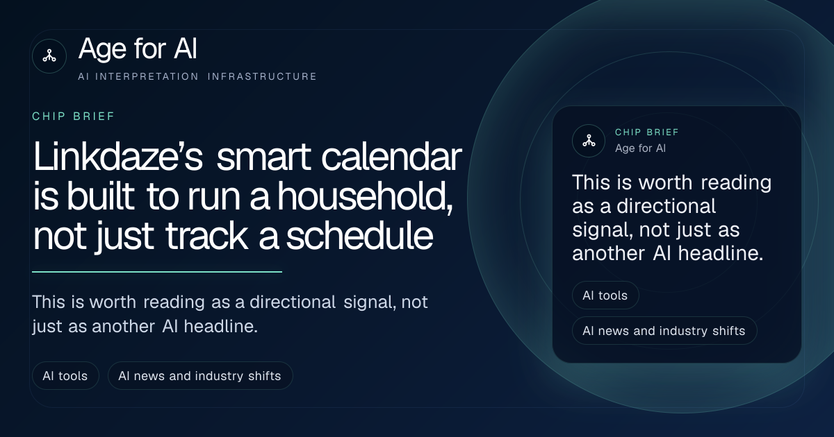 Linkdaze’s smart calendar is built to run a household, not just track a schedule