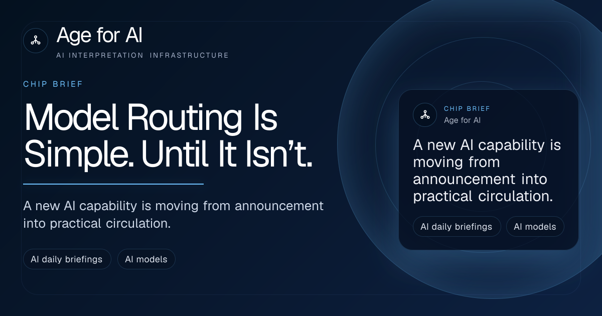 Model Routing Is Simple. Until It Isn’t.