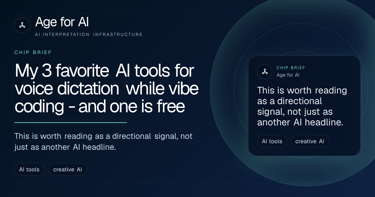 My 3 favorite AI tools for voice dictation while vibe coding - and one is free