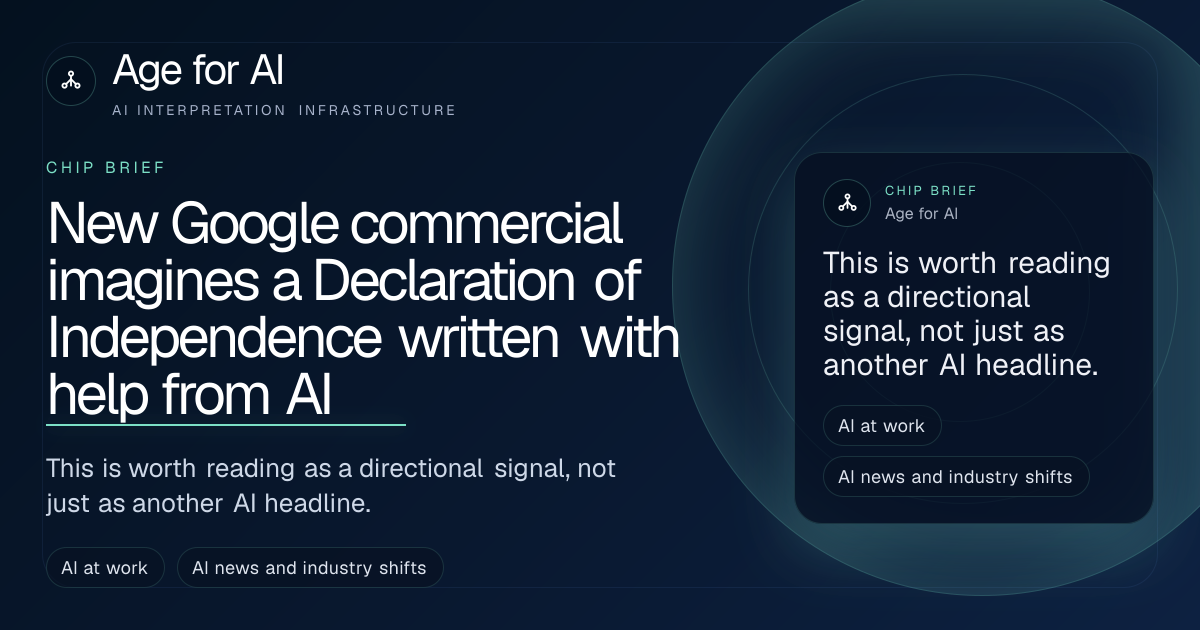 New Google commercial imagines a Declaration of Independence written with help from AI