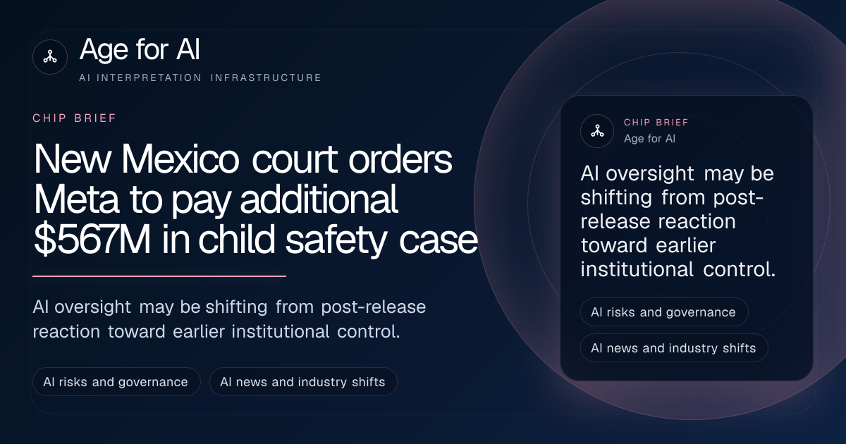 New Mexico court orders Meta to pay additional $567M in child safety case