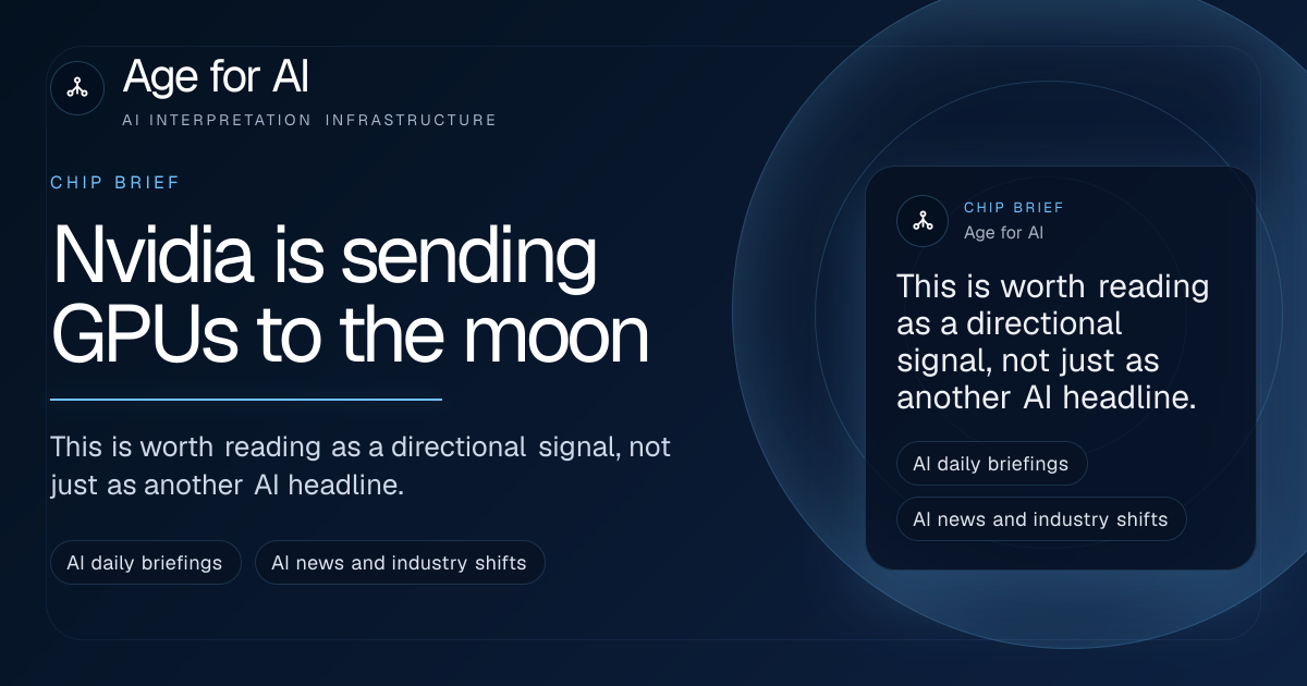 Nvidia is sending GPUs to the moon