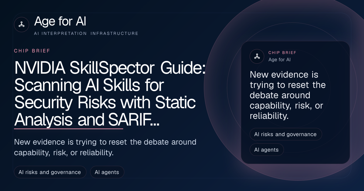 NVIDIA SkillSpector Guide: Scanning AI Skills for Security Risks with Static Analysis and SARIF Reports