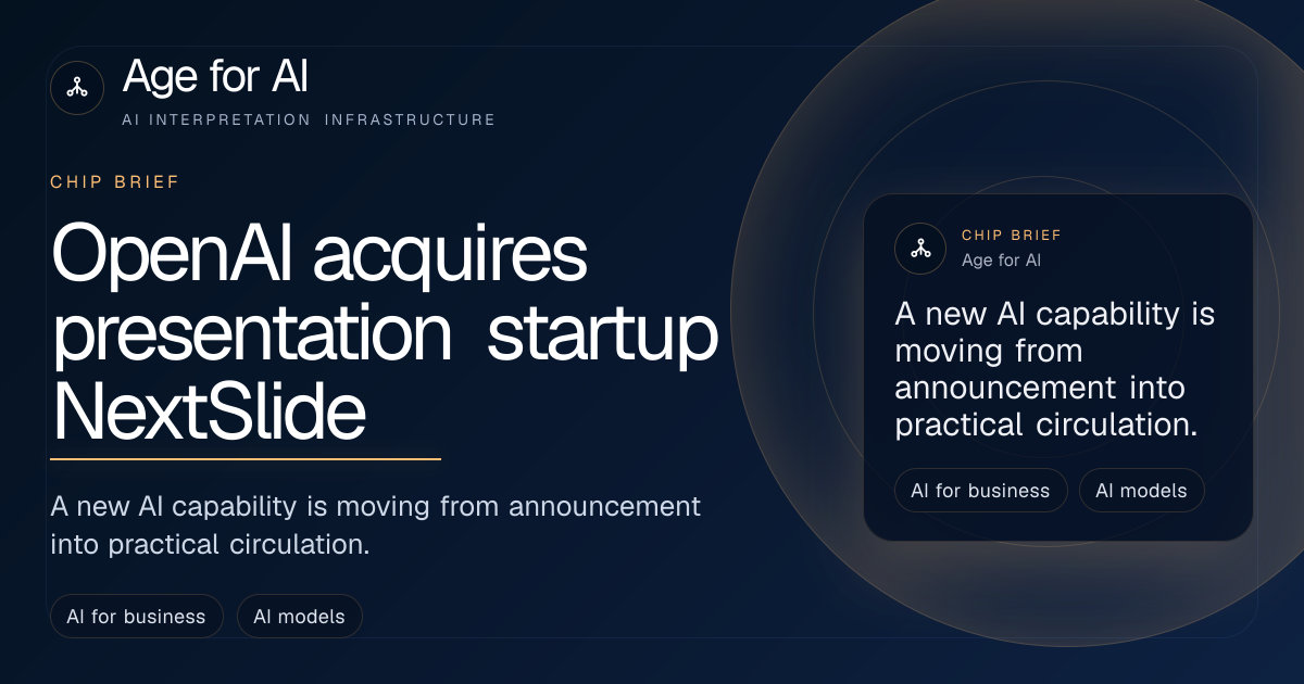 OpenAI acquires presentation startup NextSlide