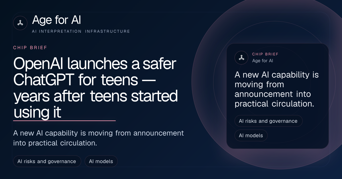 OpenAI launches a safer ChatGPT for teens — years after teens started using it