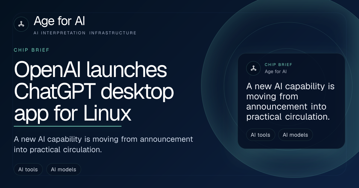 OpenAI launches ChatGPT desktop app for Linux