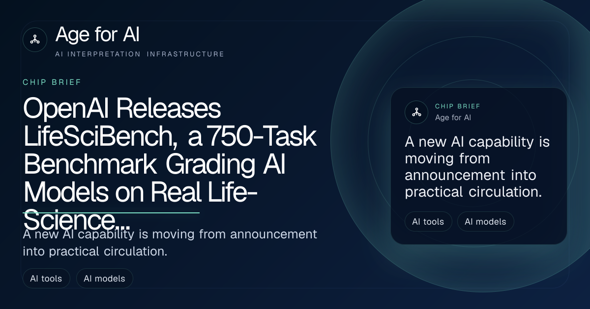 OpenAI Releases LifeSciBench, a 750-Task Benchmark Grading AI Models on Real Life-Science Research With Expert-Written Rubric