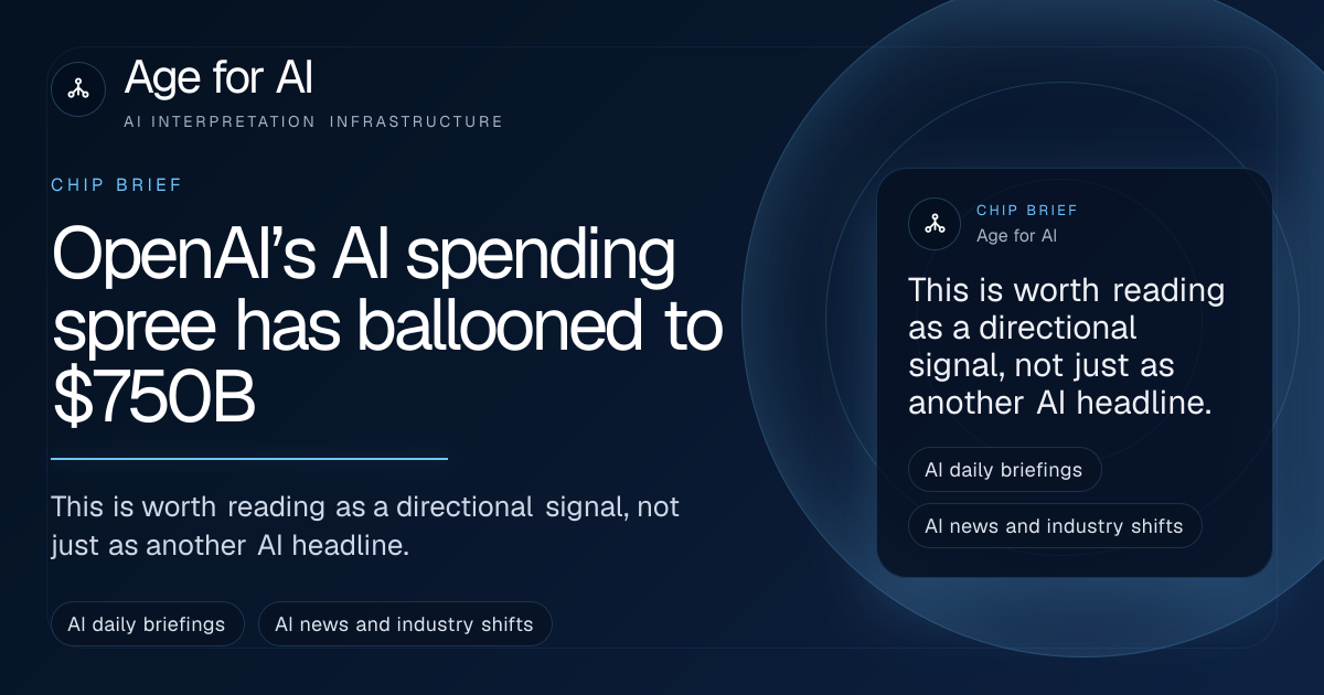 OpenAI’s AI spending spree has ballooned to $750B