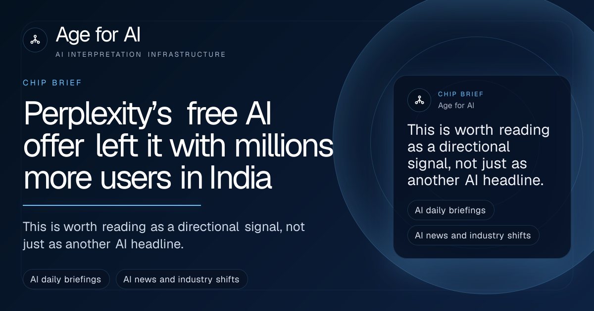 Perplexity’s free AI offer left it with millions more users in India
