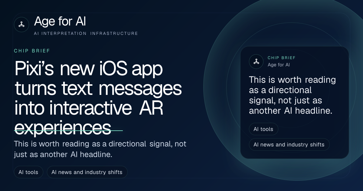 Pixi’s new iOS app turns text messages into interactive AR experiences