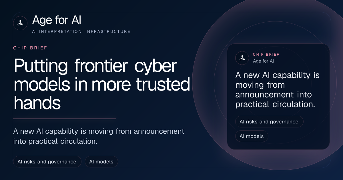 Putting frontier cyber models in more trusted hands