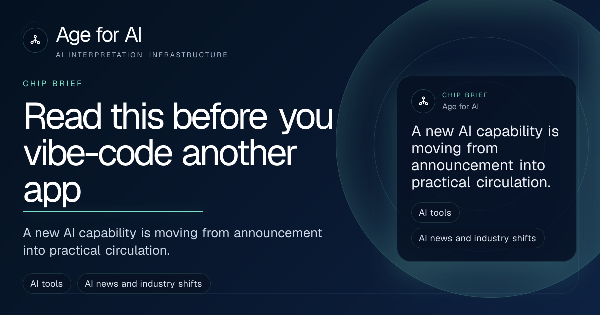 Read this before you vibe-code another app