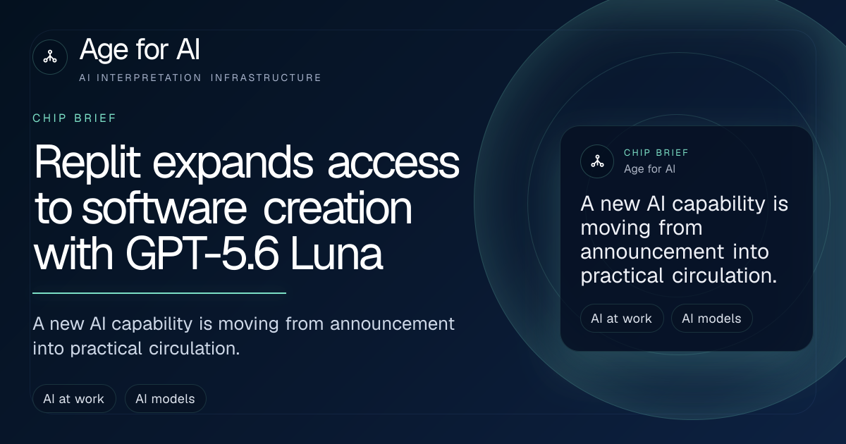 Replit expands access to software creation with GPT-5.6 Luna
