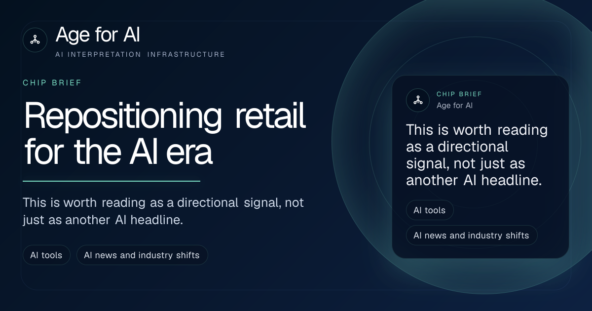 Repositioning retail for the AI era