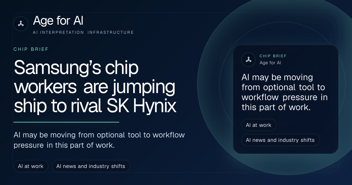 Samsung’s chip workers are jumping ship to rival SK Hynix