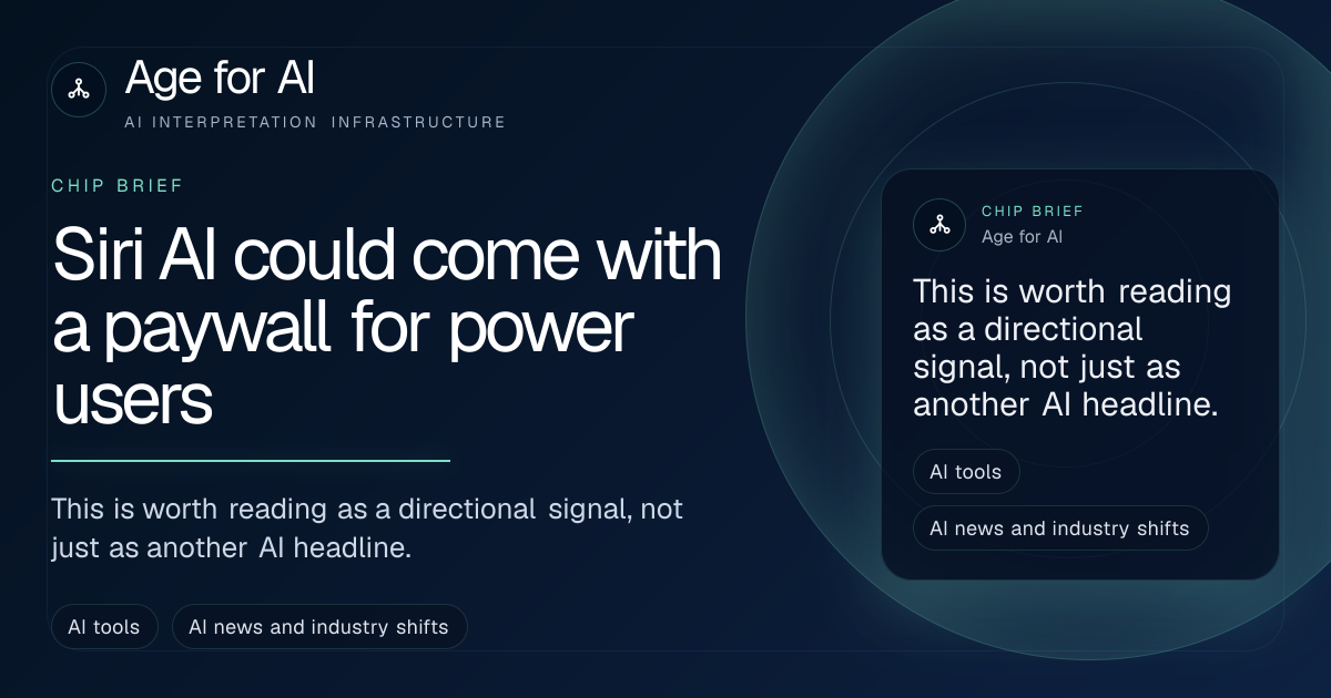 Siri AI could come with a paywall for power users