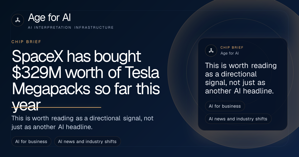 SpaceX has bought $329M worth of Tesla Megapacks so far this year