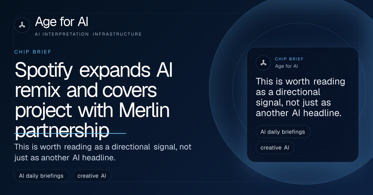 Spotify expands AI remix and covers project with Merlin partnership